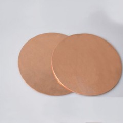 Thick 0.8~3mm H62 Solid Pure Copper Discs Round Plate Metal Sheet Dia 50mm~200mm