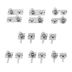 1Set Reusable Silver Metal Battery Spring Contact for Various Battery Devices