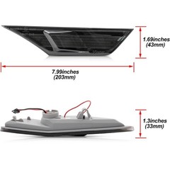 2017 2018 2019 2020 2021 Honda Civic LED Side Marker Lights Smoked Lens
