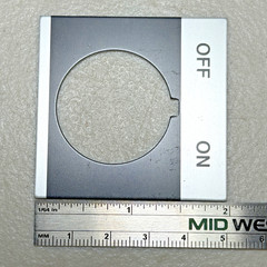 (Qty 10) 30mm OFF-ON Legend Plate, Switch Nameplate, ABB GE CR104PXN1BP057, NEW