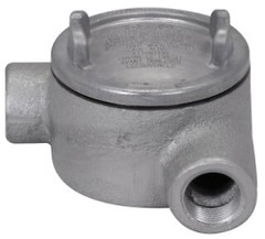 Crouse-Hinds GUAN36, RIGID CONDUIT OUTLET BOX AND COVER, 1 OUTLET BX 3 DIA CVR
