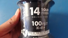 Southwire 14 Solid Copper THHN Building Wire – Black, 100 Feet