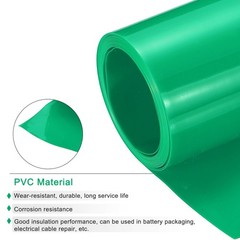 Battery Wrap Heat Shrink Tubing 35mm Dia 55mm Flat 8 Feet Green