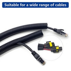 Flexible Cable Conduit Tidy Sleeving Split UnSplit Loom Harness Sheathing Tubing