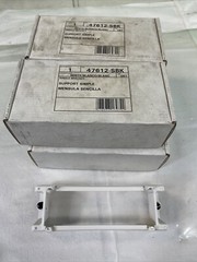 LEVITON 47612-SBK-Media-Single-Expansion Board-Mounting Bracket-White-LOT OF 4