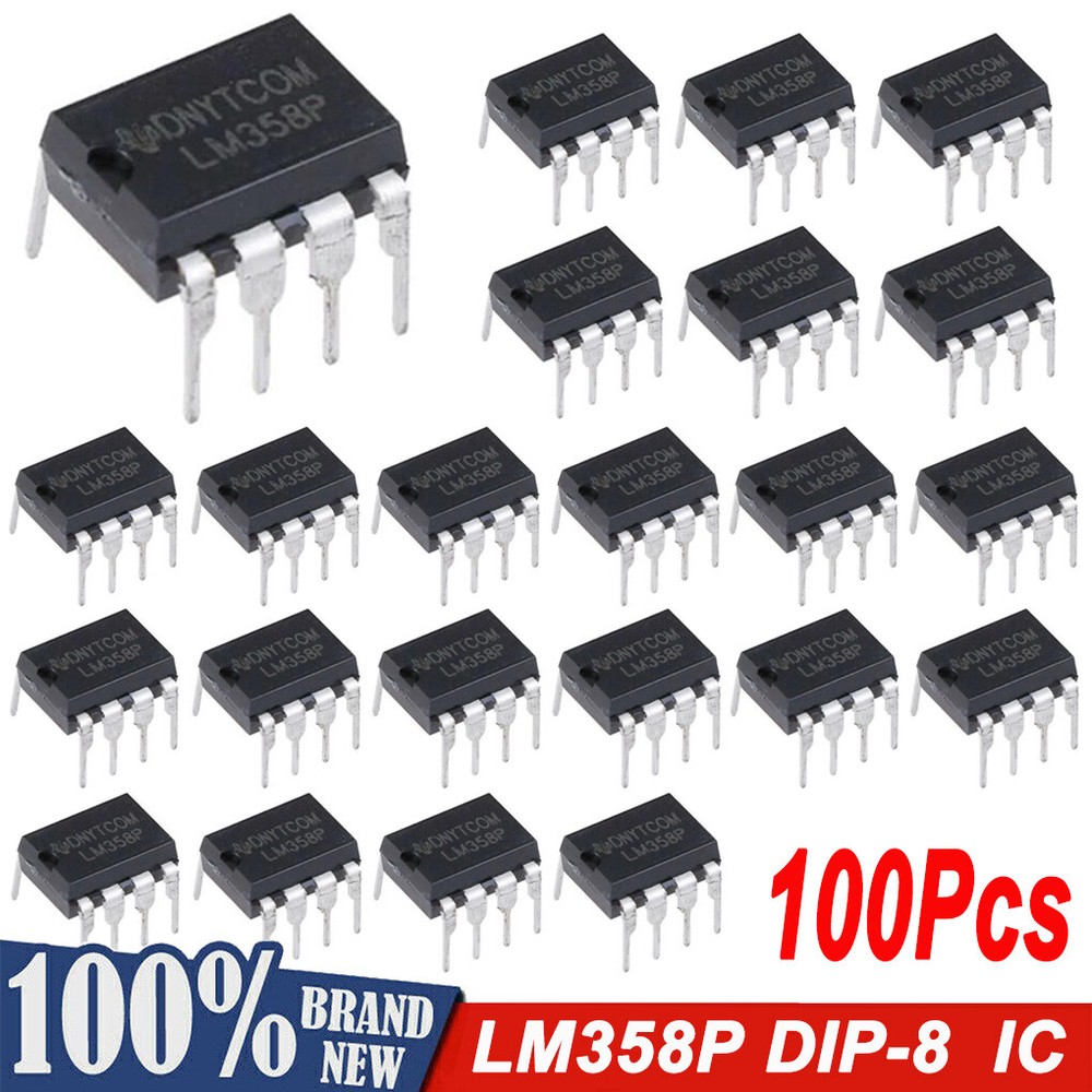 100x LM358P LM358 Dual Industry-Standard Dual Operational Amplifier IC DIP-8