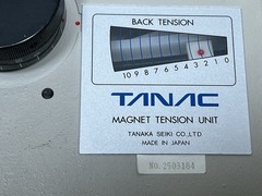 Magnet Tension Unit MT-2000 by Tanaka Seiki Tanac for 0.35-0.70 Dia. Wire -Japan