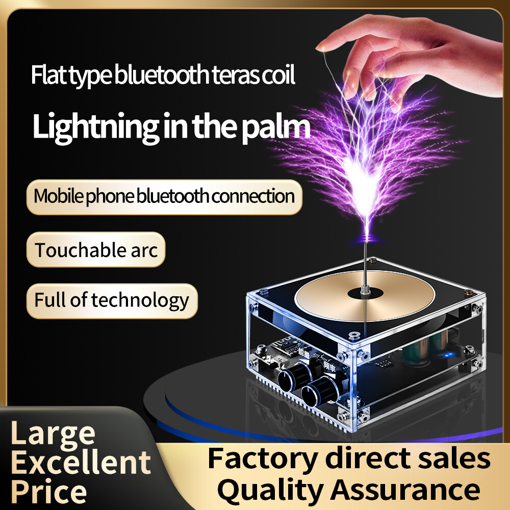 Bluetooth Compatible Music Tesla Coil AC110-240V 120W Tesla Coil 10CM Touchable