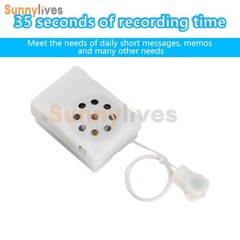 1-10PCS 35S Voice Recorder Box Sound Module Plush Toy Voice Message Recorder Box