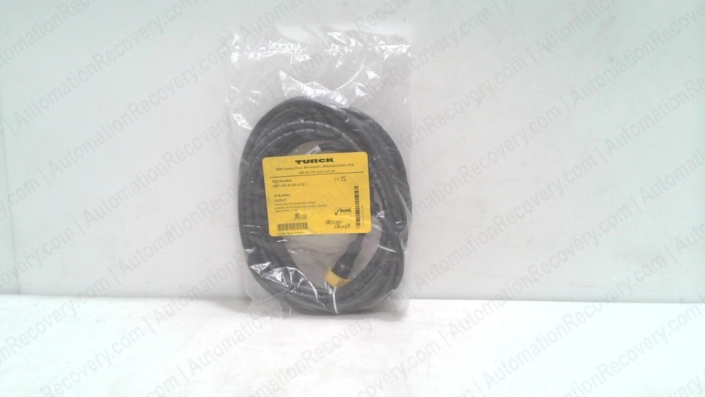 TURCK EKRT-ESRT-A5.500-GC2K-5, DOUBLE-ENDED CORDSET, UX19127, NEW #345427