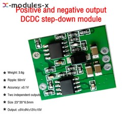 DC Step down Module 7-28V to ±5V ±9V ±12V ±15V Positive and Negative Dual Output