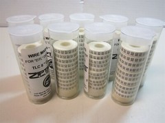 ZipTape TLC 8″ Cloth Wire Marking Tape Numbers 80-89 F/”DTL” Dispenser