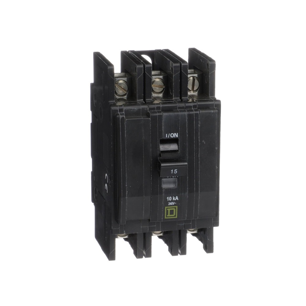 NIB – Square D – QOU315 – Miniature Circuit Breaker, Qou, 15A, 3 Pole, 120/240V