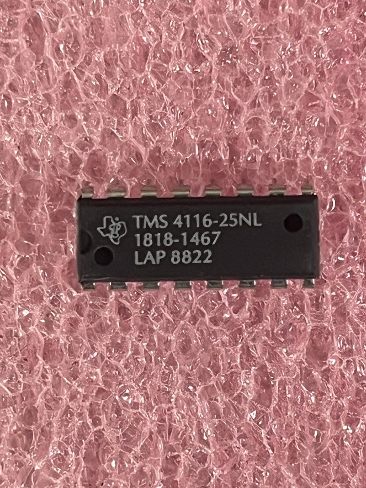 TMS4116-25NL DRAM PAGE MODE 16K X 1 250NS 16 PIN DIP TEXAS INSTRUMENT (LOT OF 3)