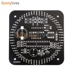 Electronic Clock DIY Kit DS1302 Rotating LED Display Temperature Sensor