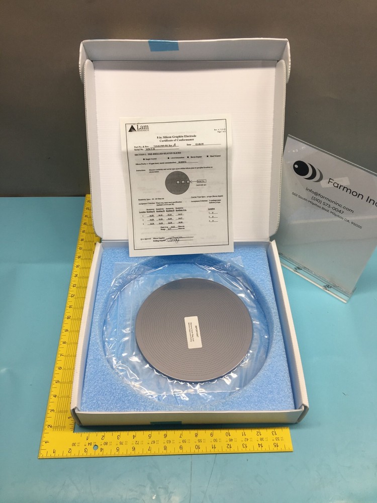 LAM 715-011909-501 PLATE, UPPER ELCTDRODE 8″ POLISHED CAPTIVE, 123495