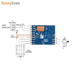 5.8G 5725~5865MHz Receiver Module RX5808 Wireless Audio Video Receiver Module