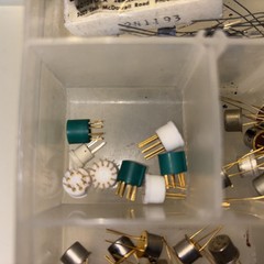 Lot of Vintage Electronics Various Brands Styles Resistors Transistors Etc