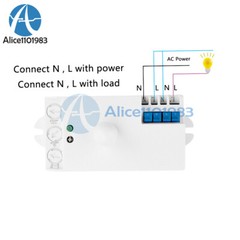 DC12-24V AC110-240V 5.8GHz Microwave Radar Sensor Body Motion HF Detector Switch