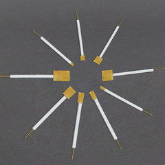 0.1-0.2mm Gold Au Electrode Holder Purity 99.99% Gold Sheet Plate Electrode