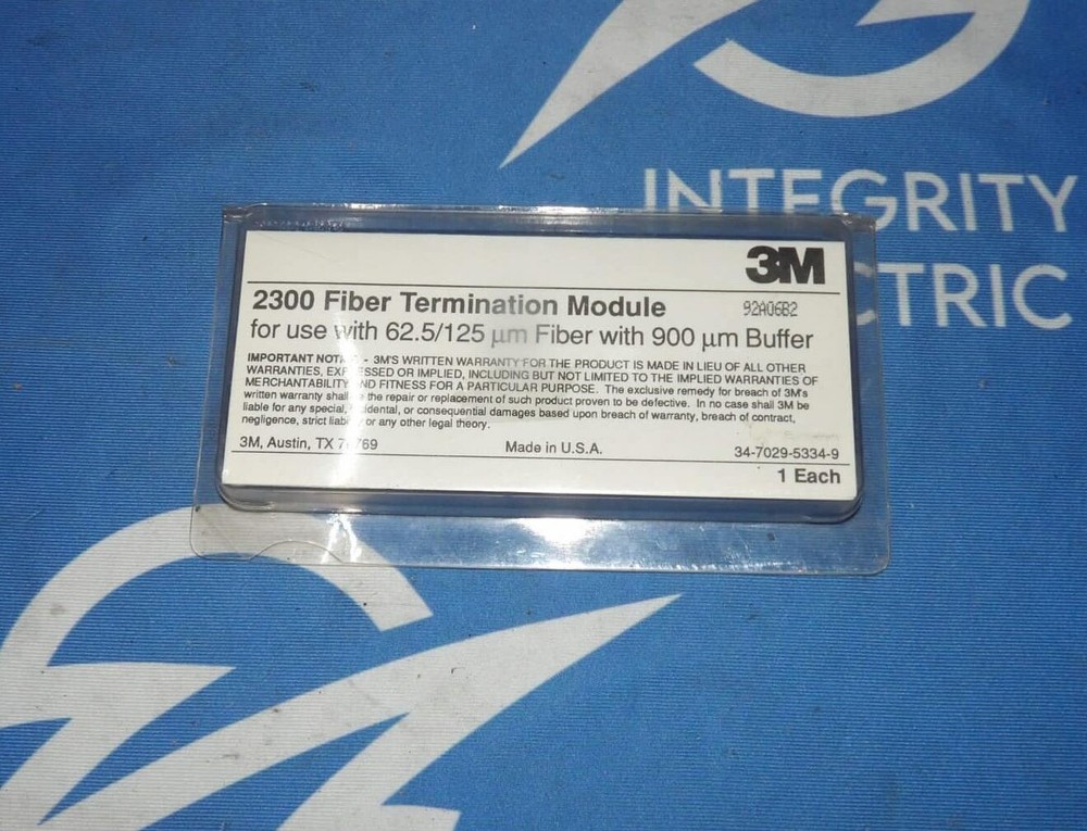 NEW 3M 34-7029-5334-9 2300 Fiber Termination Module + 1 Year Warranty