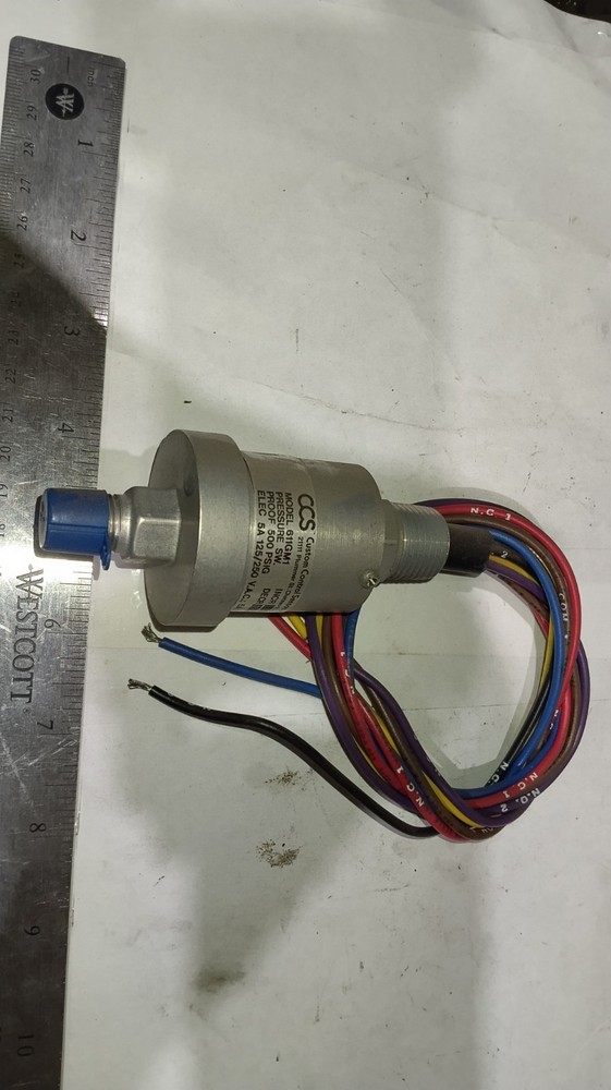 CUSTOM CONTROL SENSOR 611GM1 PRESSURE SWITCH 500PSIG 5A 125/250 28 VDC