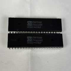 (2) of the Z8470AB1 Z80ADART 28332 SGS Italy IC’s GUARANTEED