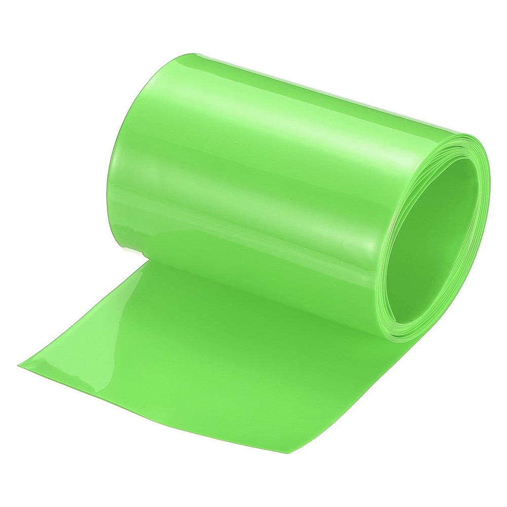 Battery Wrap Heat Shrink Tubing 51mm Dia 80mm Flat 8 Feet Fruit Green