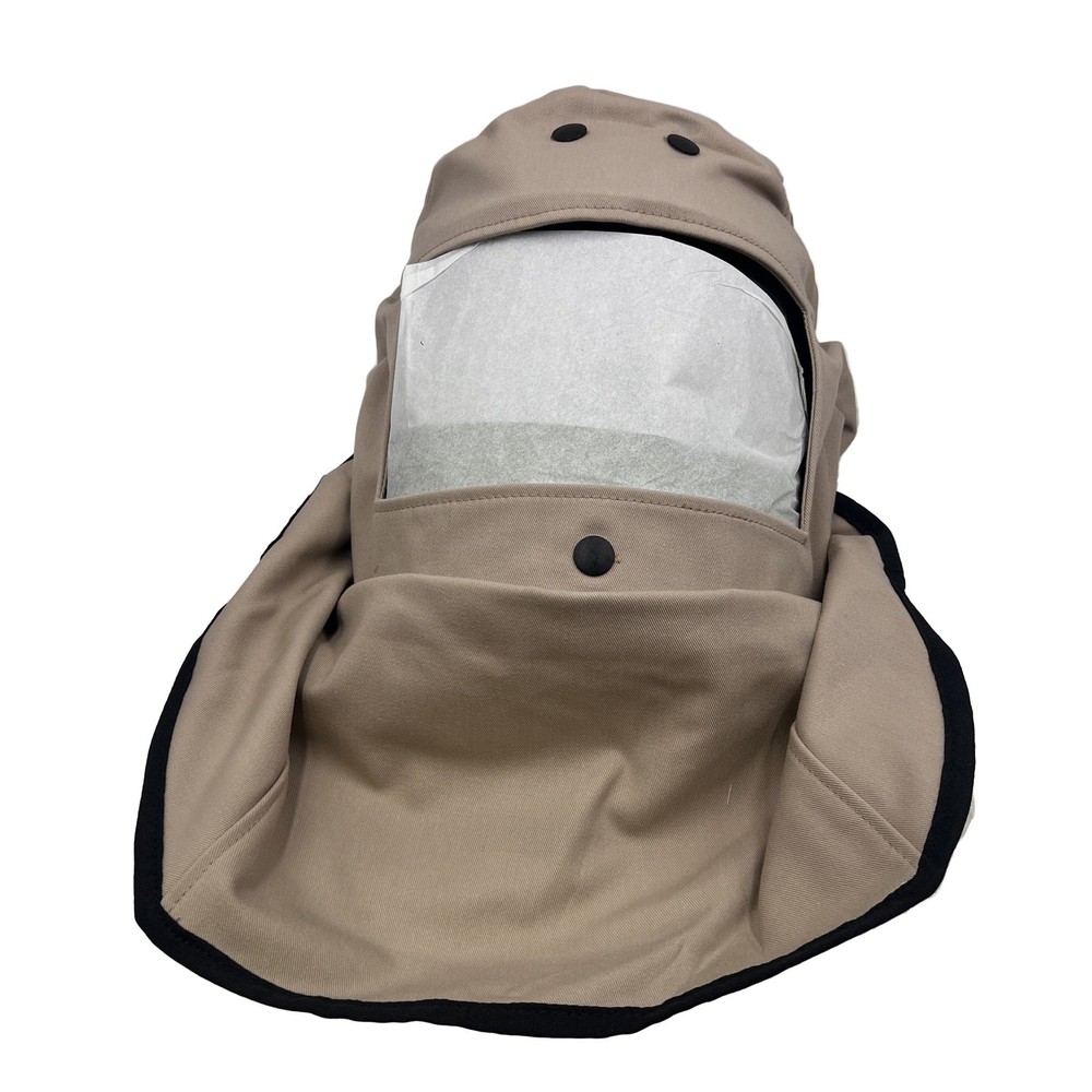 New Oberon Cat4 Protective Hood Headwear Beige Visor and helmet USA arc flash