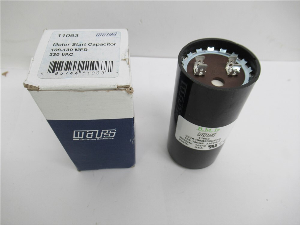 Mars 11063, 330VAC Motor Starter Capacitor