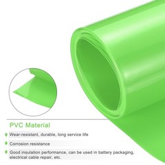 Battery Wrap Heat Shrink Tubing 51mm Dia 80mm Flat 8 Feet Fruit Green
