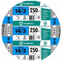 14/3 UF-B x 250′ Southwire Underground Feeder Cable