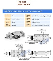 Heavy Duty Slide TableManual Precision Displacement TableMini Displacement Table