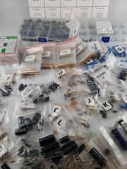 HUGE NEW 1200+ Capacitors, Resistors, etc. Electronic Components Lot