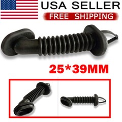 25mm x 39mm Car Harness Wiring Door Tube Rubber Sleeve Dust-proof Oval Black HOT