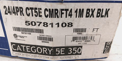 HONEYWELL POWER LIMITED CIRCUIT CABLE 1000 FT. PART NO. 50781108 24/4 PR CT5E