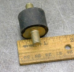 Vibration-Damping Rubber Mounts Mounting Feet 5/16″ Coarse Lot of Ten (10)