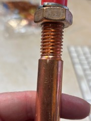 878071022 FERRULE;GROUNDING;COPPER;;2/0;.63-11 THREAD;SHROUDED;ASTM F855 (O4)