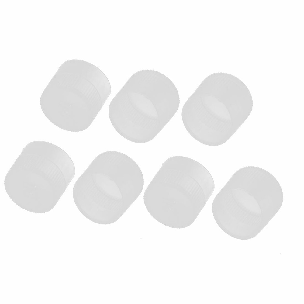 7pcs end caps bolt thread protection pipe cover PE 20mm interior Dmr. White-