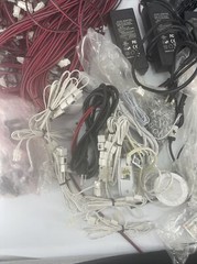 HUGE LOT Electrical Lighting Components Wires Strip Lights AC/DC Adaptors ECT
