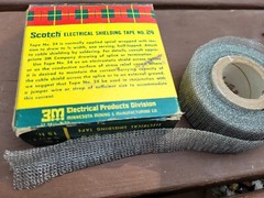 Vintage 3M Scotch Brand 24 Electrical Shielding Tape Tinned 1″ X 15′