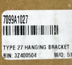 ETC 7099A1027 Type 27 Hanging Bracket Center single term hanger Set of 2 Black