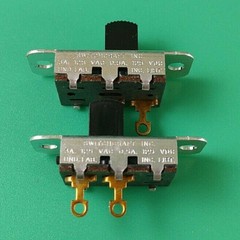 LOT OF 2 SWITCHCRAFT 46202LR MILSPEC SLIDE SWITCH 3A 125V