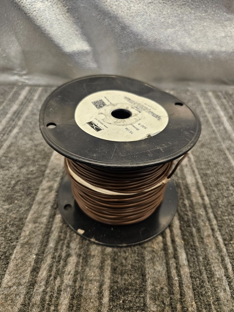 Del City T116507 16 Gauge Gray 500ft Primary Wire Brown