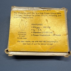HEP241 – MOTOROLA – High Voltage, Medium Power Switch NTE175