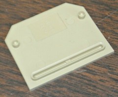 LOT of 17 / WEIDMULLER APSAK2.5 SEPARATING PLATES / BEIGE / NEW SURPLUS