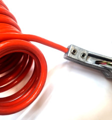 Coiled Ground Wire (2) Hand Clps ALS-10A-1-20 Ft.