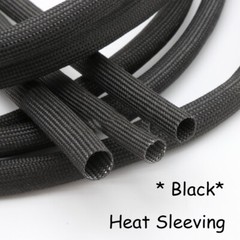 Black Heat Resistant Sleeving Cable Wire High Temperature Component Lead Heat
