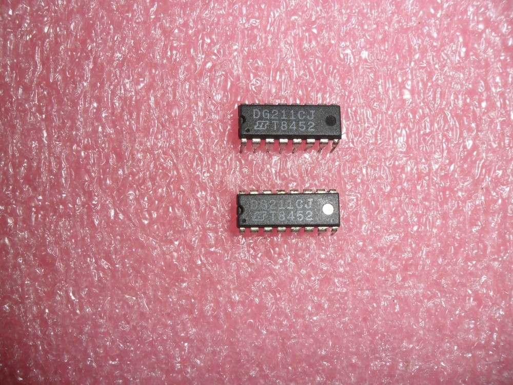 DG211CJ ANALOG SWITCH 16 PIN DIP HARRIS (LOT OF 2)