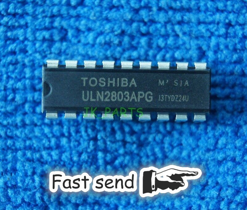 10pcs ULN2803A ULN2803APG ULN2803 TRANSISTOR ARRAY-8 NPN THOSIBA DIP-18